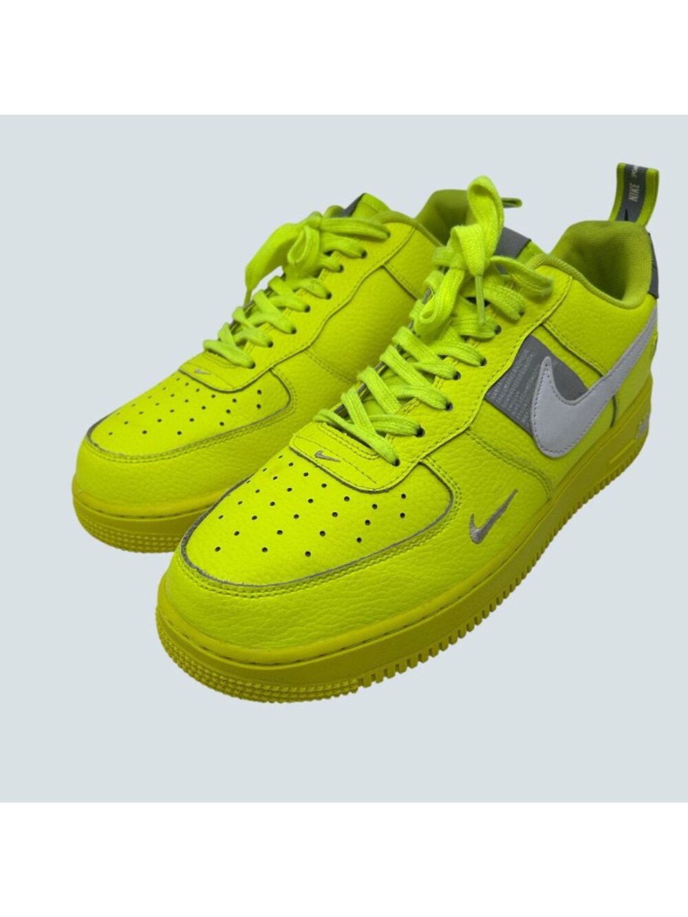 Nike Air Force 1 '07 LV8 Utility Volt Men's Size 11 AJ7747-700 Overbranding - Picture 6 of 12